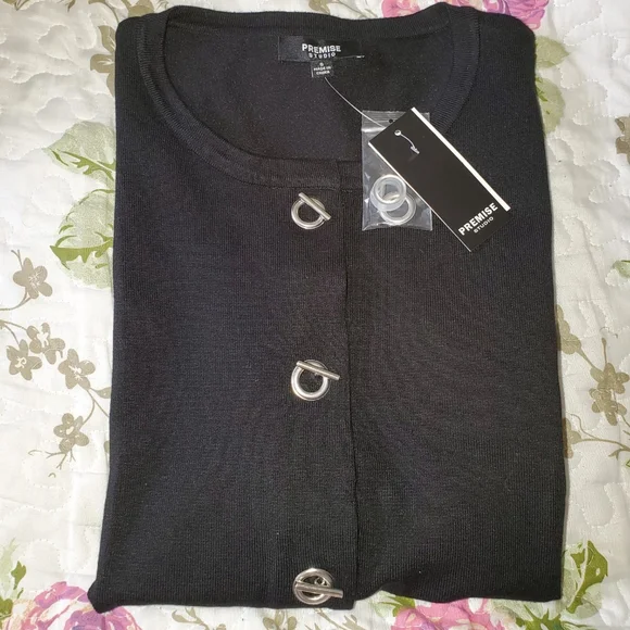 Premise Sweaters Premise Studios Black Cardigan Nwt Poshmark